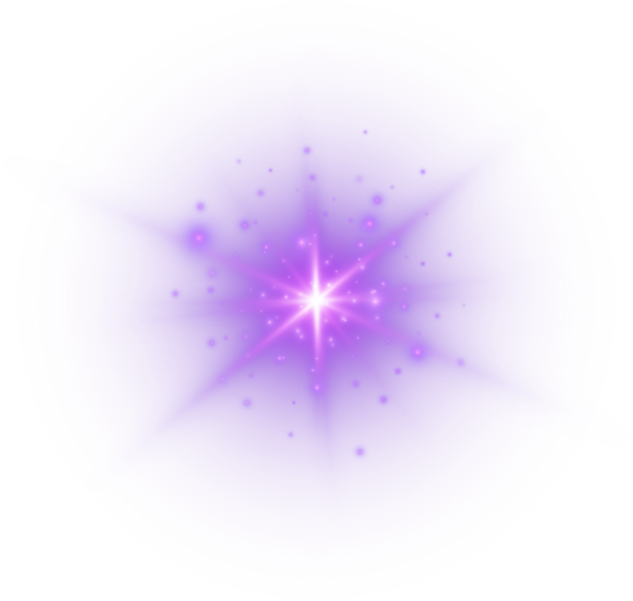 Purple Lens Flare with Sparkles